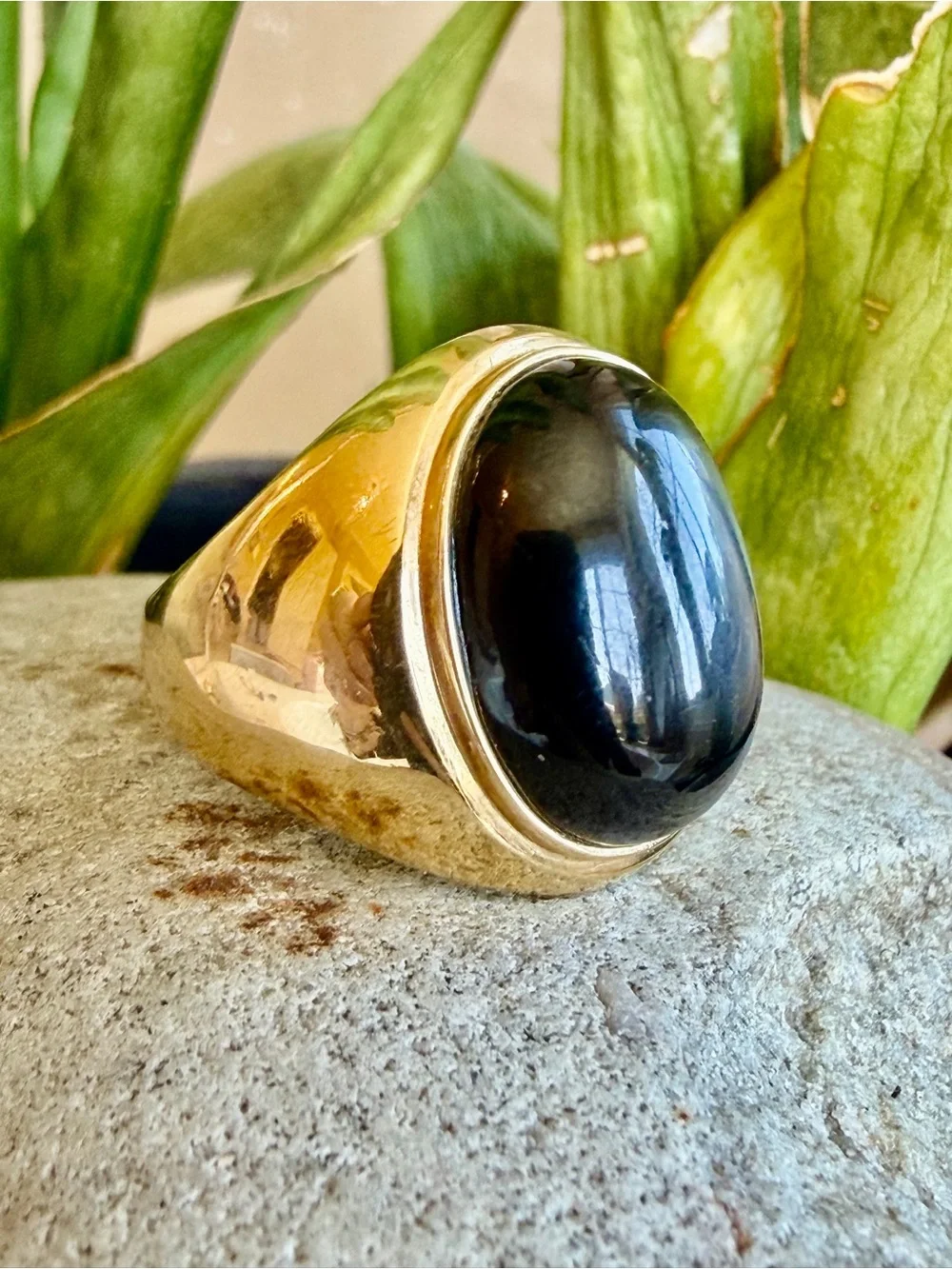 14k star diopside ring